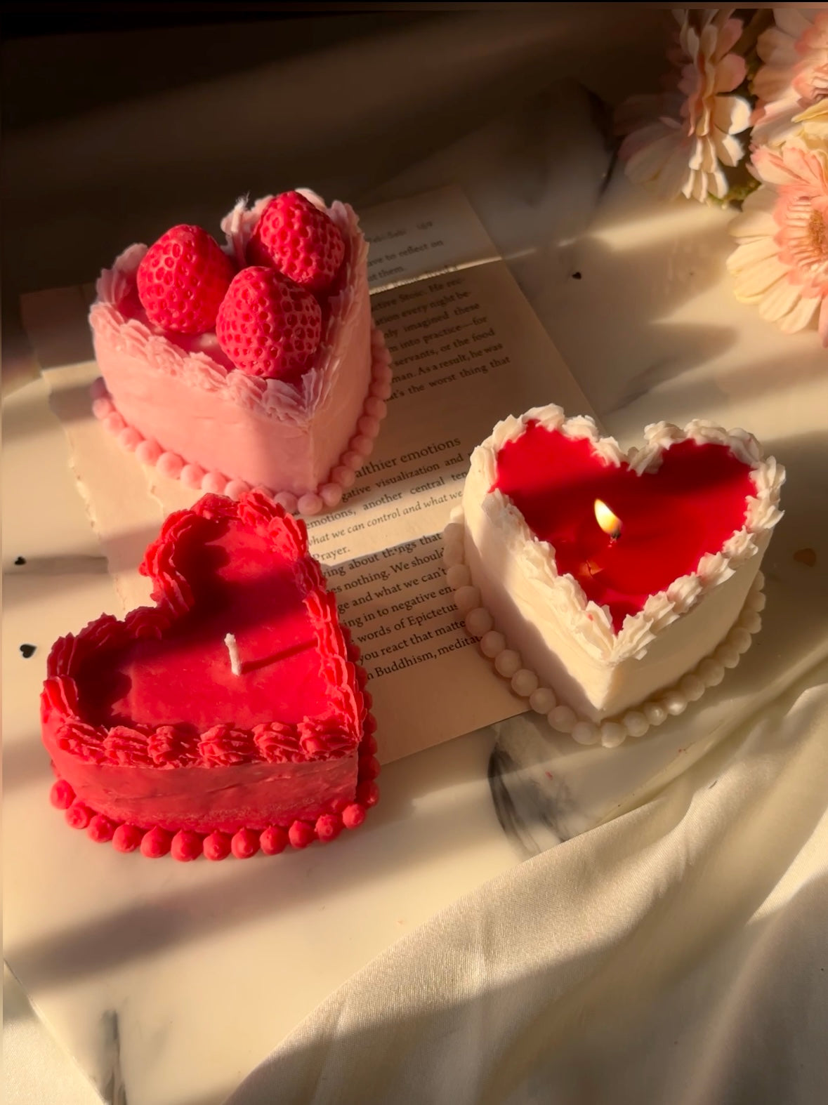 Heart Cake Candle