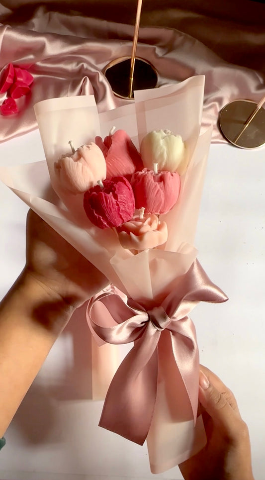 Rose Candle Bouquet