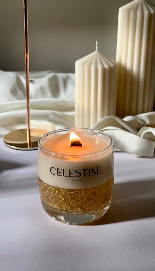 Golden Flakes Candle