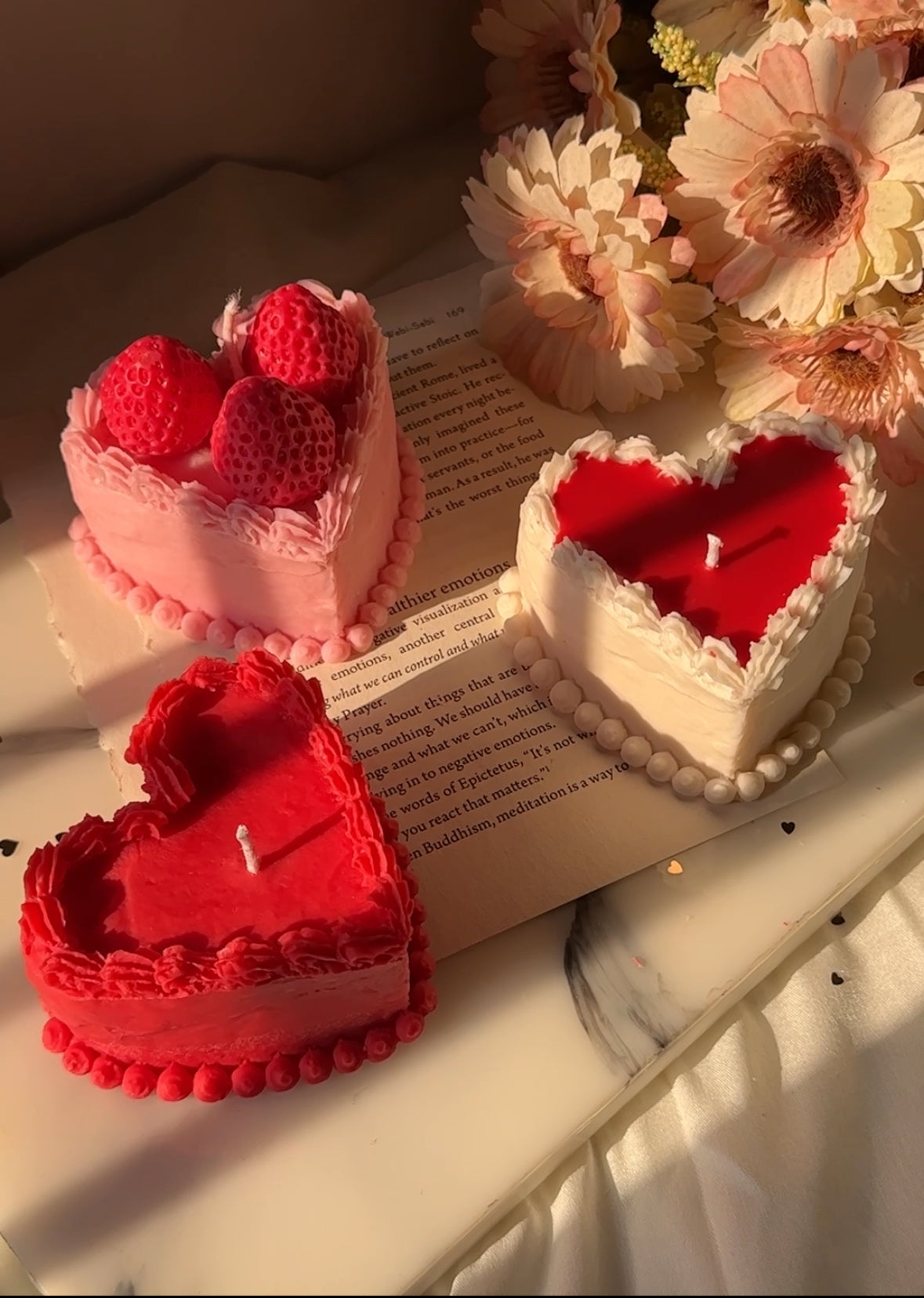 Heart Cake Candle