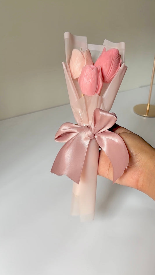 Peony Candle Bouquet