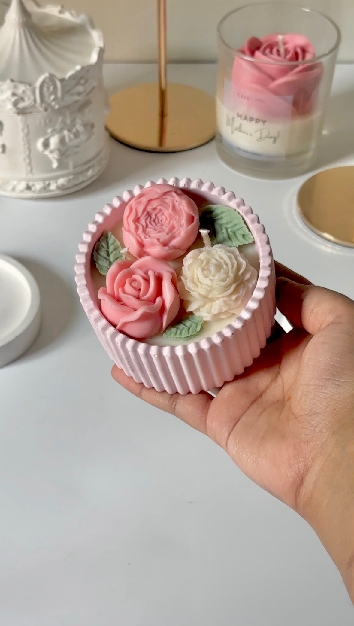 Floral Jar Candle
