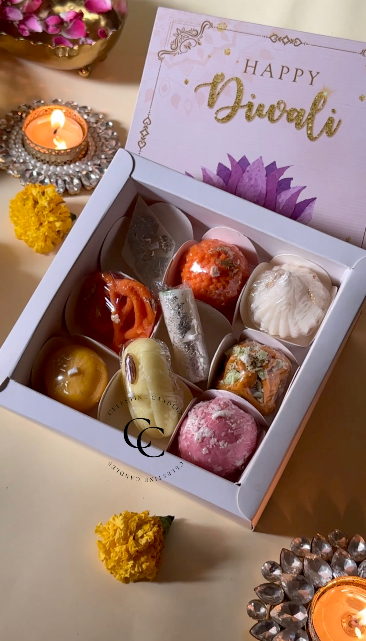 Assorted Mithai Gift Box - 9 Pieces